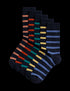 5pk Striped Cotton Rich Cushioned Socks